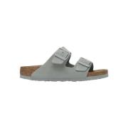 Sandalen BIRKENSTOCK Arizona Suede Leather Narrow - Pure Sage