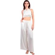 Jumpsui Admas Zomerse satijnen top en broek Satinee Beach