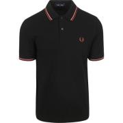 T-shirt Fred Perry M3600 Polo Zwart Y67