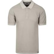 T-shirt Casa Moda Polo Piqué Garment Dye Grijs