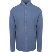 Overhemd Lange Mouw Suitable Piqué Overhemd Jeans Blauw