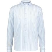 Overhemd Lange Mouw State Of Art Dobby Overhemd Streep Lichtblauw