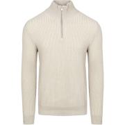 Sweater Marc O'Polo Half Zip Trui Grijs