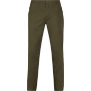 Chino Broek Scotch &amp; Soda Chino Stuart Olijfgroen