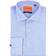 Overhemd Lange Mouw Suitable Overhemd Linnen Lichtblauw