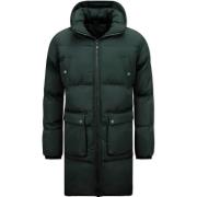 Parka Jas Enos Lange Puffer Winterjas Capuchon