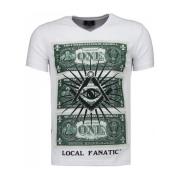 T-shirt Korte Mouw Local Fanatic One Dollar Eye
