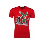 T-shirt Korte Mouw Local Fanatic I Love Suriname