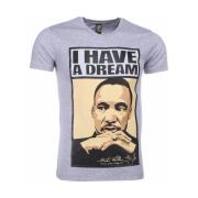 T-shirt Korte Mouw Local Fanatic Martin Luther King I Have A Dream