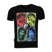 T-shirt Korte Mouw Local Fanatic Bruce Lee Ying Yang