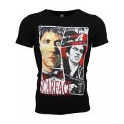 T-shirt Korte Mouw Local Fanatic Scarface Frame Print