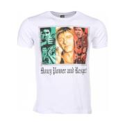 T-shirt Korte Mouw Local Fanatic Scarface Money Power Respect Print
