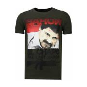 T-shirt Korte Mouw Local Fanatic Cocaine Cowboy Rhinestone