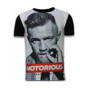T-shirt Korte Mouw Local Fanatic Notorious Digital Rhinestone