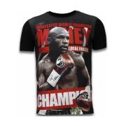 T-shirt Korte Mouw Local Fanatic Money Champion Digital Rhinestone