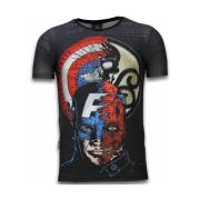 T-shirt Korte Mouw Local Fanatic Captain Digital Rhinestone