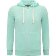 Sweater Enos Hoodie Rits Trainingsvest Sportvest