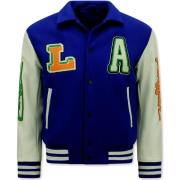 Blazer Enos Geborduurde Retro College Jackets