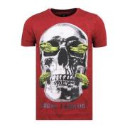 T-shirt Korte Mouw Local Fanatic Skull Snake B