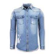 Overhemd Lange Mouw Enos Lange Spijkerblouse Denim