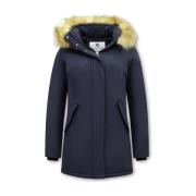 Parka Jas Matogla Winterjas Imitatie Bontkraag