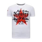 T-shirt Korte Mouw Local Fanatic King Of Cocaines La Coka Nostra