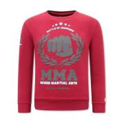 Sweater Local Fanatic Print MMA Fighter