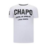 T-shirt Korte Mouw Local Fanatic EL Chapo Cartel De Sinaloa