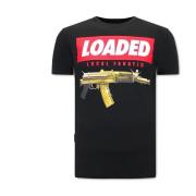 T-shirt Korte Mouw Local Fanatic Stoere Loaded Gun