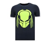 T-shirt Korte Mouw Local Fanatic Predator Neon Print