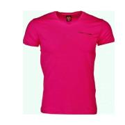 T-shirt Korte Mouw David Copper Fuchsia
