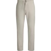 Broek BOSS Chino Sanderson Linnen Blend Ecru