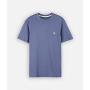 T-shirt Korte Mouw Oxbow Effen geborduurd T-shirt met 4 flarden borduu...