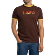 T-shirt Korte Mouw Trojan Ringer-T-shirt met logo