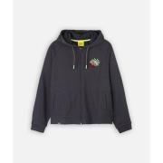 Sweater Oxbow Effen hoodiejas met hartjesborduursel SIMOLIS