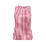 Top Only Top Maye Check - Salsa/White