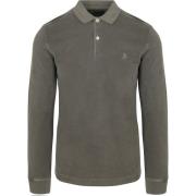 Polo Shirt Korte Mouw Marc O'Polo Longsleeve Poloshirt Olijfgroen