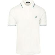 Polo Shirt Korte Mouw Fred Perry Polo Twin Tipped M3600 Wit Z52