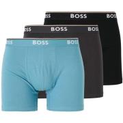 Boxers BOSS Cotton Stretch 3 Pack Boxer Briefs Black/Blue/Dark Grey