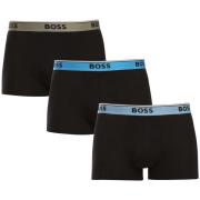 Boxers BOSS Cotton Stretch 3 Pack Power Trunks Black