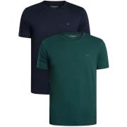 T-shirt Korte Mouw Emporio Armani 2-pack lounge ronde hals stretch T-s...