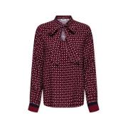 Blouse Only Veda Border Shirt - Zinfandel