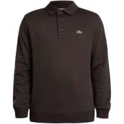 Polo Shirt Lange Mouw Lacoste Geribbeld katoenen poloshirt