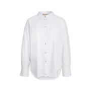 Blouse JJXX Jamie Linen Shirt L/S - White