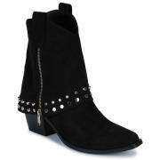 Enkellaarzen Exé Shoes 2153-2323-FABRIC-BLACK