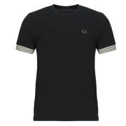 T-shirt Korte Mouw Fred Perry STRIPED CUFF T-SHIRT