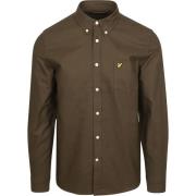 Overhemd Lange Mouw Lyle And Scott Lyle Scott Shirt Plain Oxford Olive