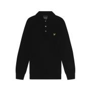 Trui Lyle &amp; Scott KN2113V COTTON MERINOS POLO-Z865 JET BLACK