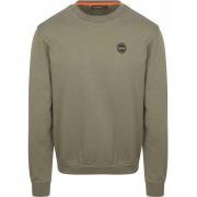 Sweater Napapijri Badge Sweater Olijfgroen