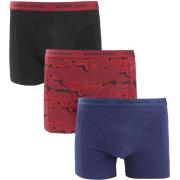 Boxers Björn Borg Boxers 3Pack Stretch Blauw Rood